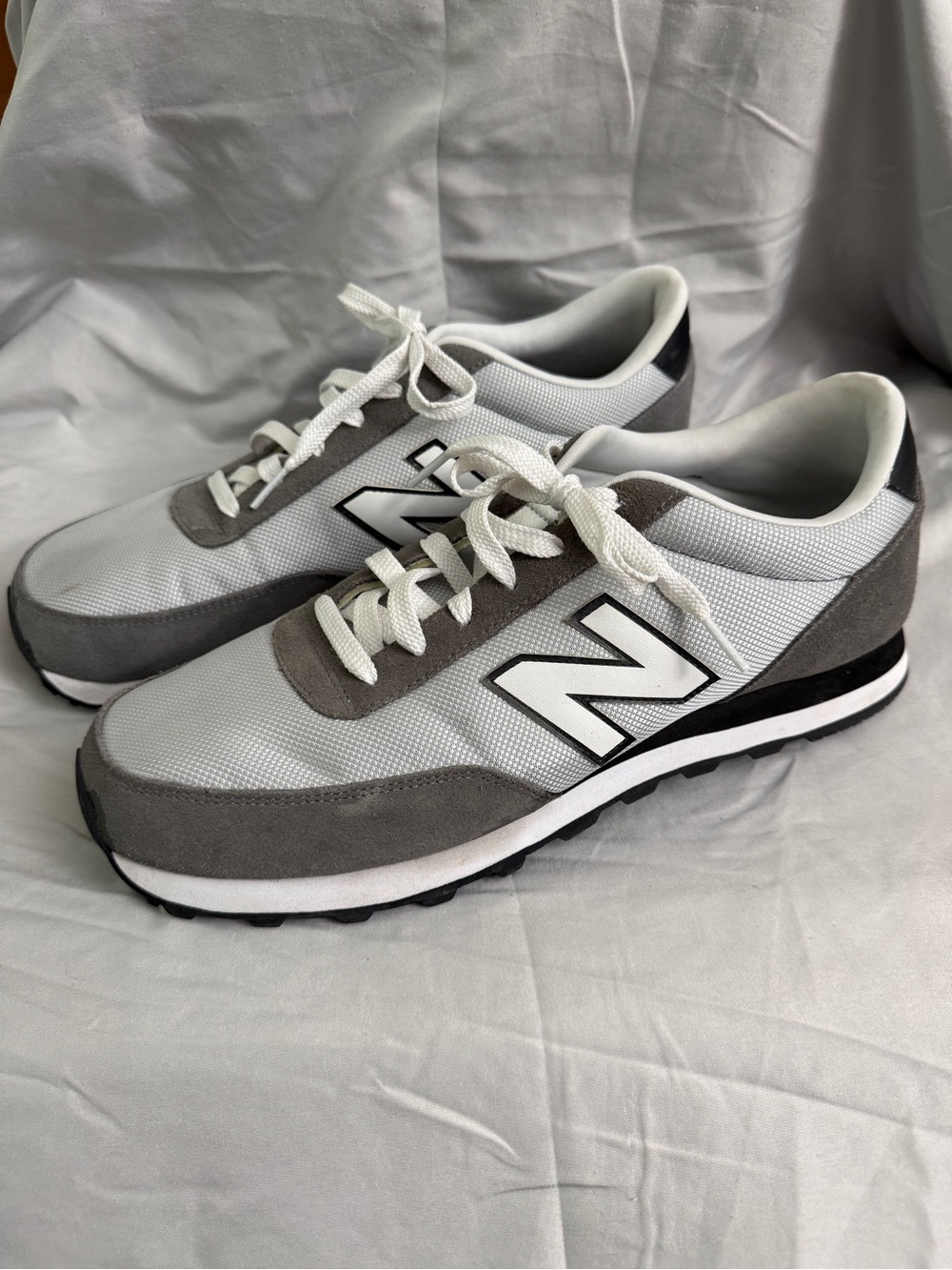 New Balance Gray and White Men's Classic Runner Sneakers